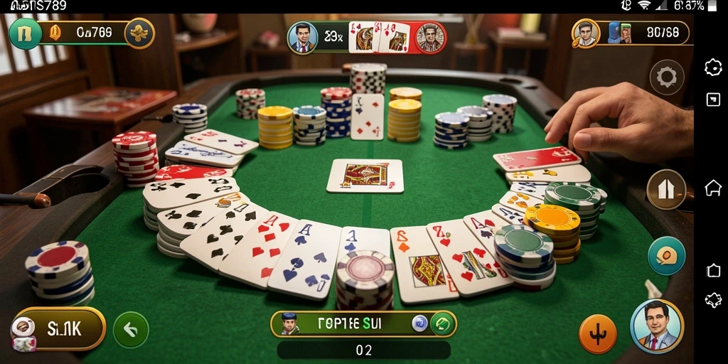 Tampilan gameplay seru permainan Gaple yang menarik.