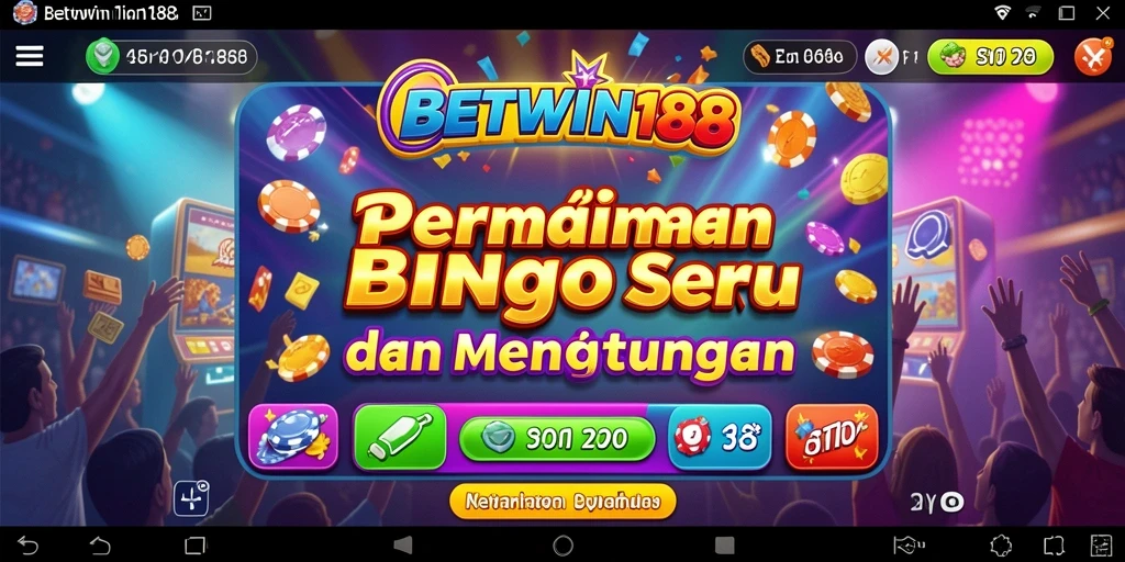 Tampilan seru gameplay Bingo di BETWIN188.