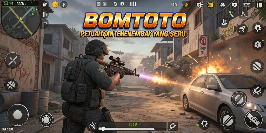 Tampilan gameplay seru dan mendebarkan dalam BOMTOTO.