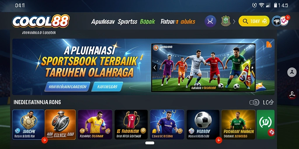 Tampilan utama COCOL88 dengan berbagai opsi taruhan olahraga.