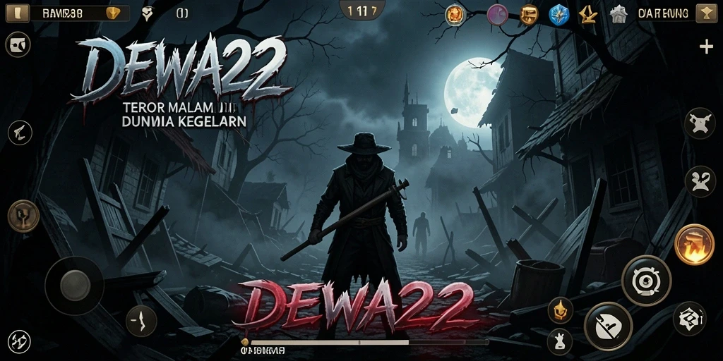 Tampilan gameplay DEWA22 yang penuh ketegangan dan misteri.