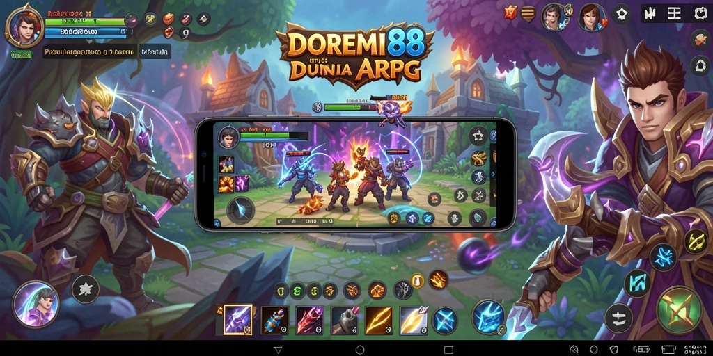 Tampilan gameplay DOREMI88 yang epik dan seru dalam dunia ARPG.