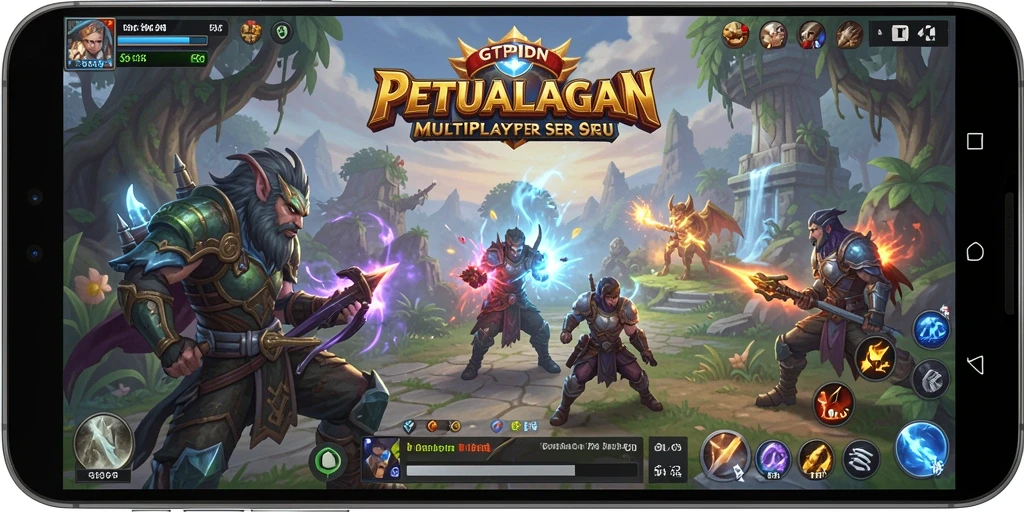 Tampilan seru gameplay GTPIDN dengan karakter yang berpetualang.