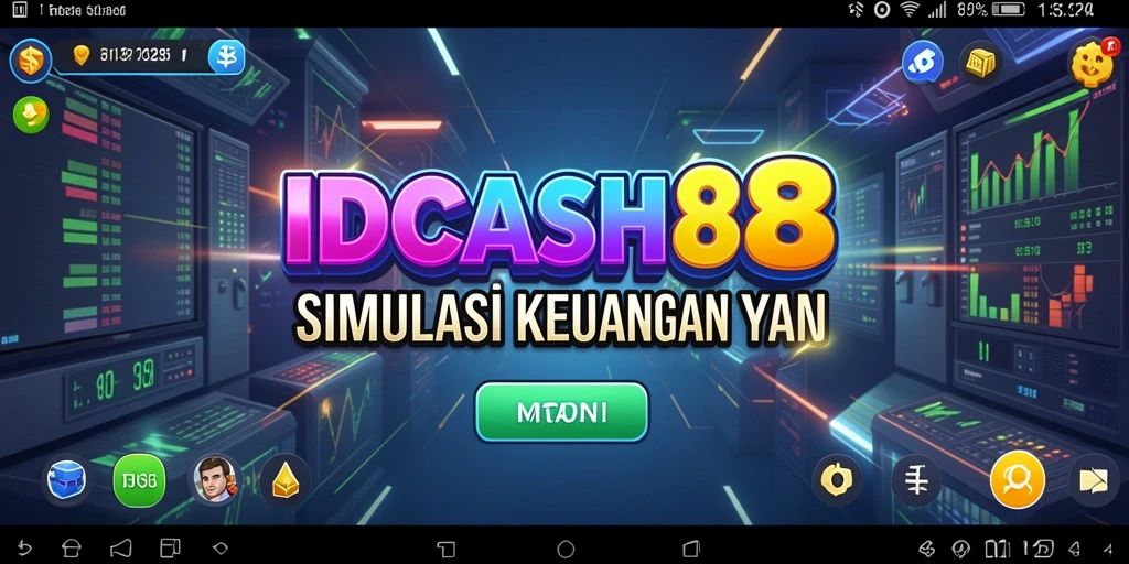 Tangkapan layar menunjukkan pemain mengelola portofolio investasi dalam IDCASH88.
