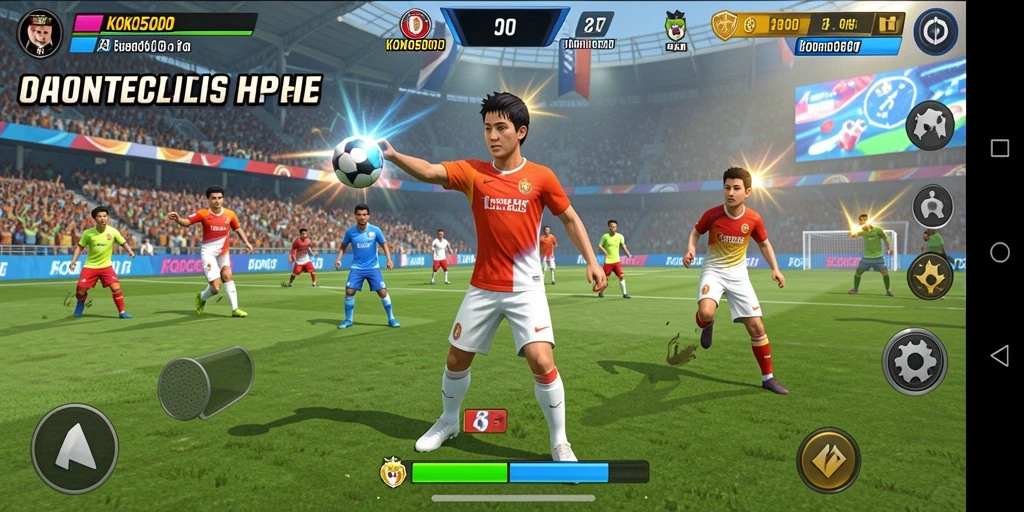 Tampilan gameplay KOKO5000 yang mendebarkan dalam aksi olahraga.