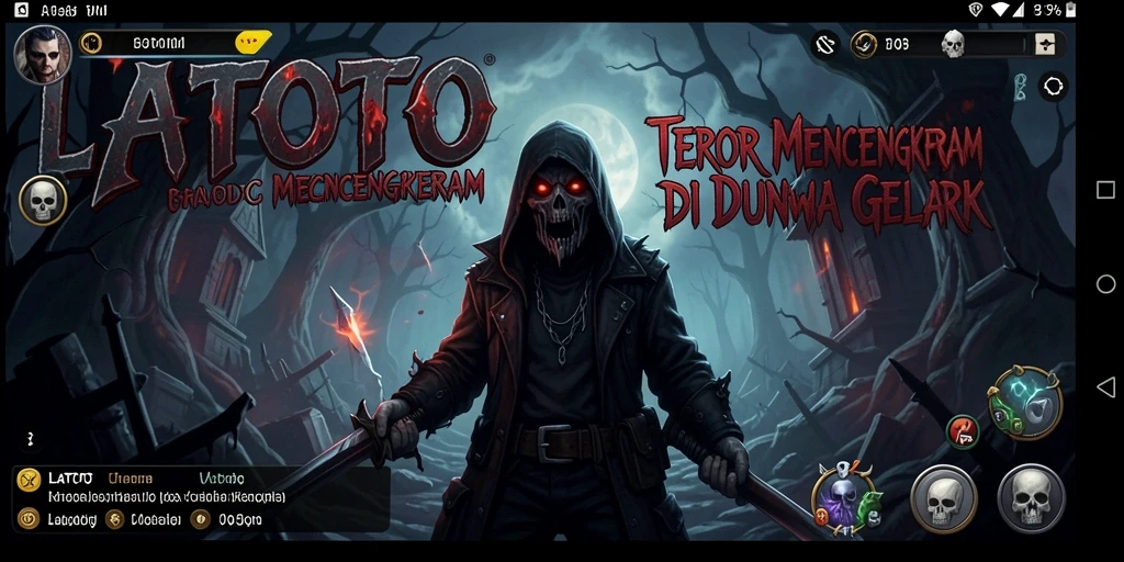 Gameplay LATOTO yang menegangkan dan mencekam saat menjelajah.