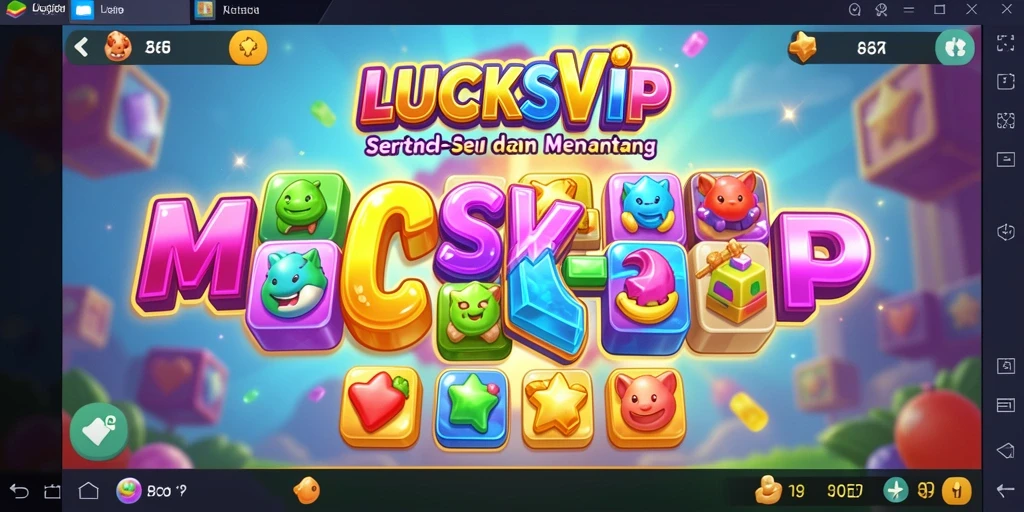 Tampilan gameplay LUCKSVIP dengan keseruan mencocokkan item.