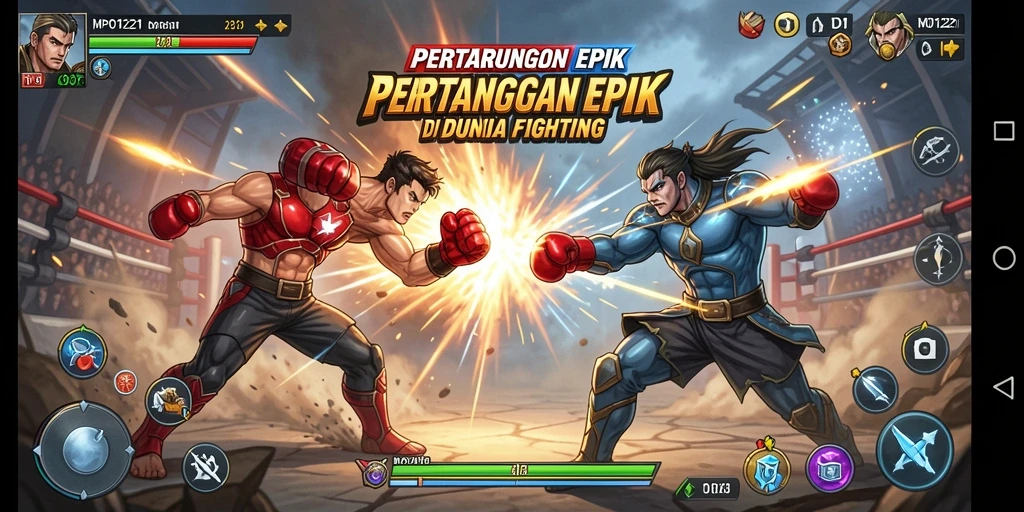 Tampilan gameplay MPO1221 dengan aksi laga yang menggembirakan.