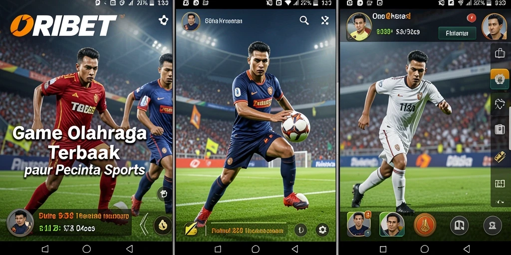 Screenshot gameplay ORIBET menampilkan pertandingan olahraga yang mendebarkan.