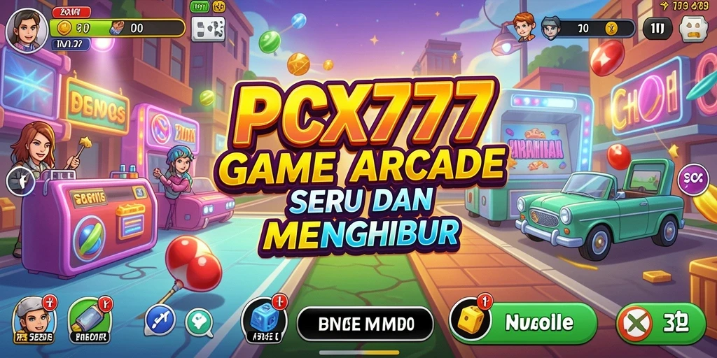 Tangkapan layar PCX777 menampilkan aksi seru dalam permainan arcade.