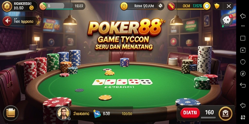 Tampilan menarik gameplay Tycoon di POKER88.