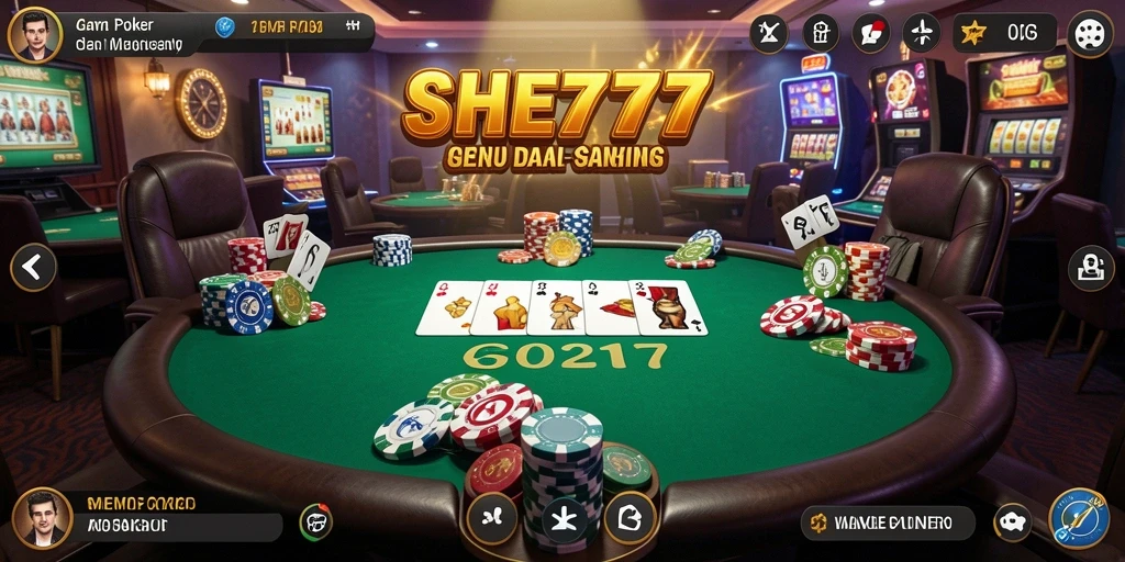 Gameplay Poker yang mendebarkan dan penuh strategi.