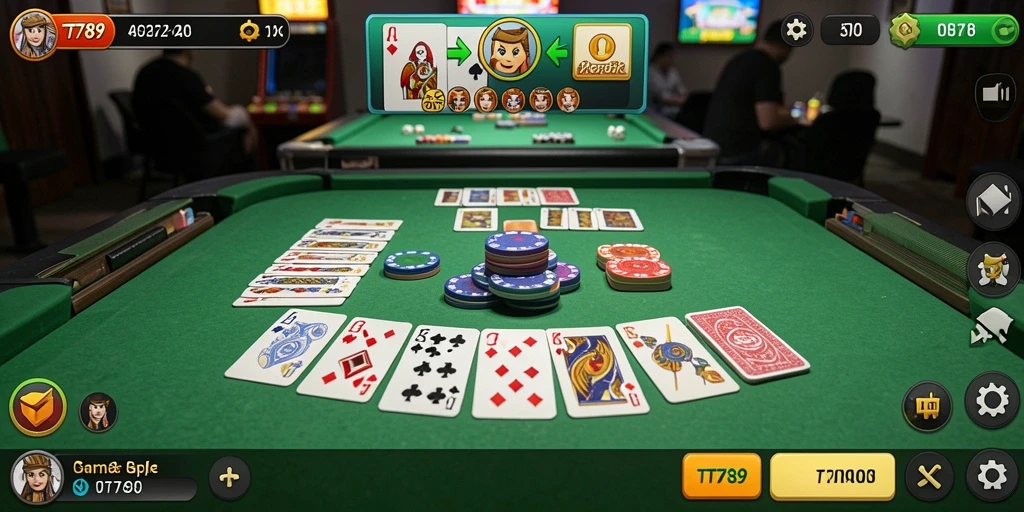 Screenshot gameplay Gaple yang seru dan interaktif.