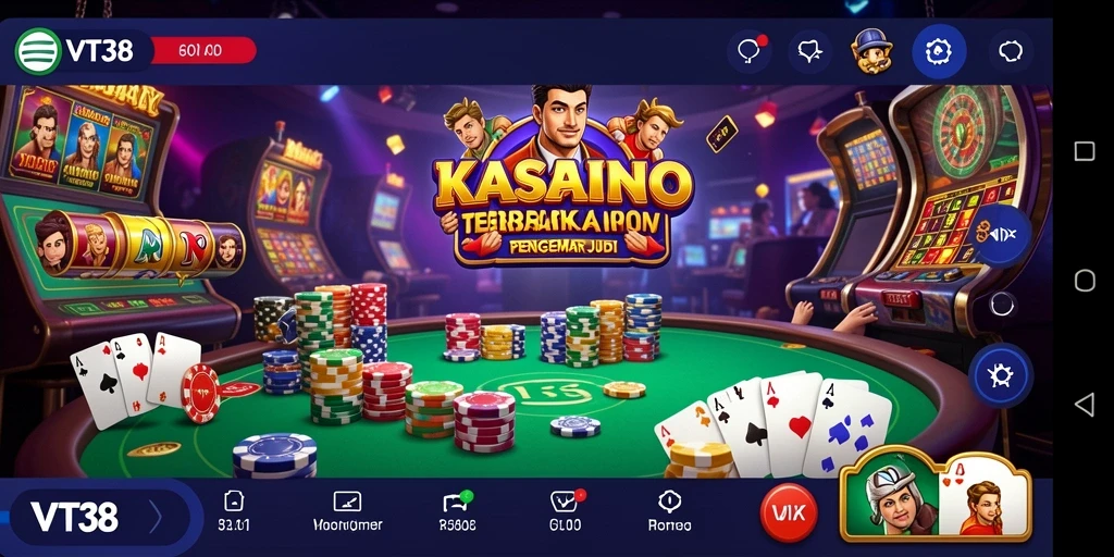 Tampilan gameplay Kasino yang menarik dan interaktif.